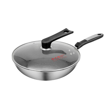 炊大皇(cooker king)cooker king 不锈钢锅 新蜂巢炒锅 32cm ck82343