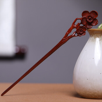 檀木梅花发簪【图片 价格 品牌 报价】-京东