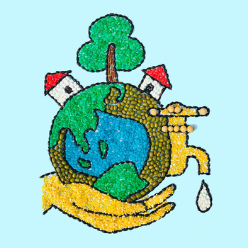 a3儿童手工制作五谷杂粮豆豆子粘贴画材料包幼儿园种子画diy贴画