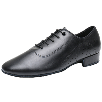 真皮摩登舞鞋 男跳舞鞋两点底交谊舞男式国标舞广场舞蹈鞋男士夏恰恰