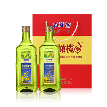 贝蒂斯(betis) 贝蒂斯食用植物调和油(稻米橄榄)600ml*2礼盒装