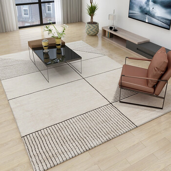 绅士狗比利时原装进口超细丙纶涤纶亮光混纺地毯客厅可定制卧室床边毯