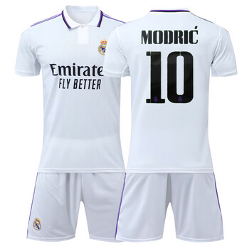 球进啦 马德里球衣22-23皇马主场10号莫德里奇短袖足球服训练服套装7