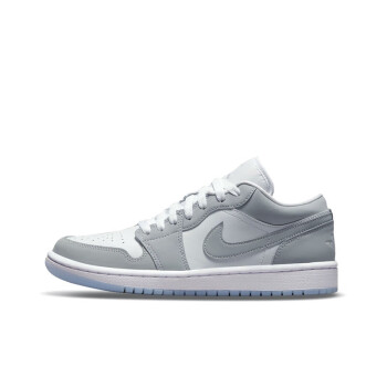 耐克(nike)air jordan 1 low aj1男鞋女鞋灰白復古低幫籃球鞋dc0774