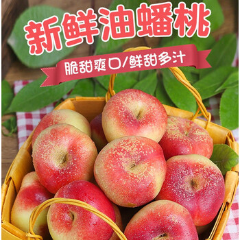 顺丰速运纽扣红油蟠桃当应季时令新鲜水果桃子扁桃现摘现发精选果坏果