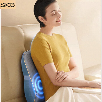skg腰部按摩器 多模式腰椎背部双头捶打按摩仪全身肩颈按摩枕腰部按摩