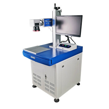 光纤激光打标机 金属不锈钢手机壳铭牌塑料雕刻机 彩色小型刻字机 lk