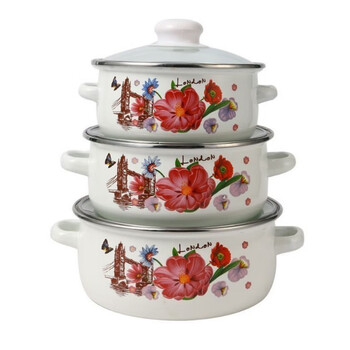 厨具>厨房配件>厨房储物器皿>特百惠(tupperware)>特百惠老式带盖搪瓷