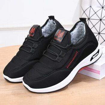 秋冬天二棉鞋运动鞋女秋冬款女保暖加厚棉靴中老老北京加绒耐寒时尚