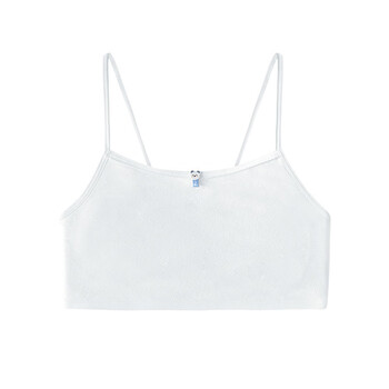 期小学生11-12岁防凸点夏季薄女孩甜美简约洋气背心 白色(细肩带款)