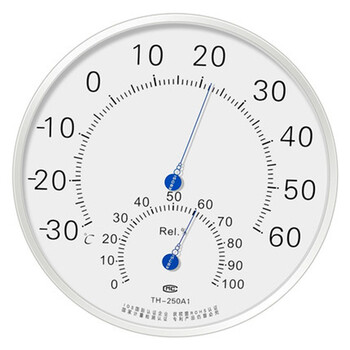 富纳德25cm大表盘室内家用温度计工业仓库工厂库房高精度不锈钢温湿度