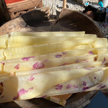 乳扇乳饼手工奶皮子鲜奶制成邓川乳扇云南十八怪 500g玫瑰乳扇【图片