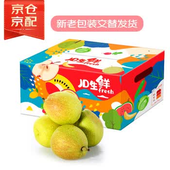 京鲜生 新疆库尔勒香梨8斤 单果100-120g 生鲜水果礼盒 8斤单果100g起一级果