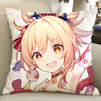 原神手办抱枕靠垫动漫周边抱枕可莉雷神魈刻晴甘雨胡桃派蒙动漫二次元