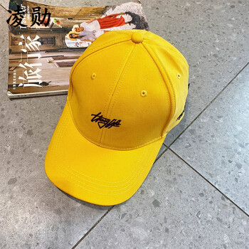 凌勋 帽子棒球帽男女遮阳防嗮夏季新款潮牌帽潮thug life字男女春夏