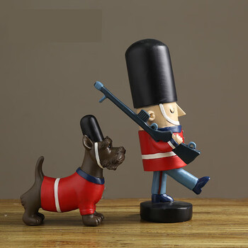 热奥胡桃夹子木偶小摆件英国家居室内客厅装饰品创意网红酒柜摆设桌面