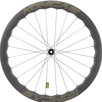 康卡斯pro系列碳纤维波浪圈轮组圈刹碟刹700c公路车轮组 黑标 50碟刹