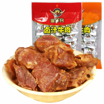 四川特产 遛洋狗卤汁牛肉158克 休闲零食品小吃 香辣味