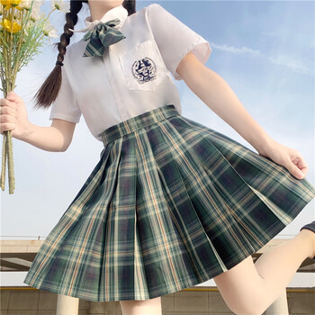 青间白鹿jk制服jk温柔一刀套装全套学院风学生装jk制服裙春夏季 森林