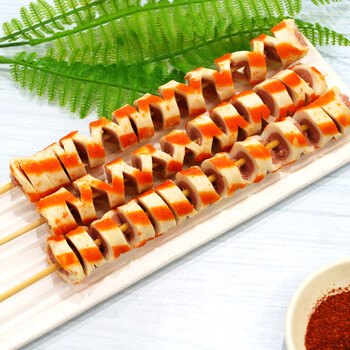 烧汁金龙串油力肠火龙串烧烤香肠小吃串串香半成品食材15串/袋麻辣烫