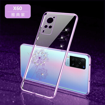 雅帛vivox60手机壳超薄60pro蒲公英透明点钻60pro全包镜头防摔软硅胶