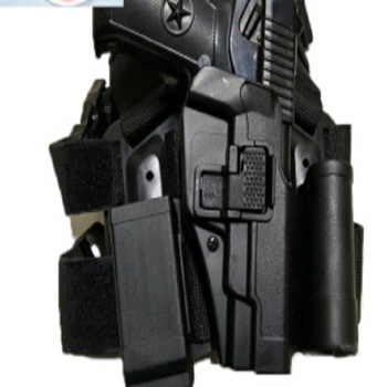 绑腿枪套战术快拔枪套g17m92p226 1911玩具枪套 1911黑色 官方标配