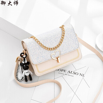 裴玉小女生包包斜跨包韩版新款可爱链条包包女韩版春夏小清新少女生单