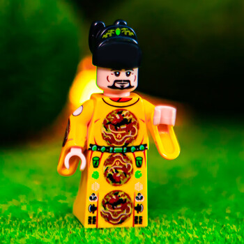 乐高积木国潮大秦帝国秦始皇嬴政人仔古代士兵国风玩具 明朝皇帝