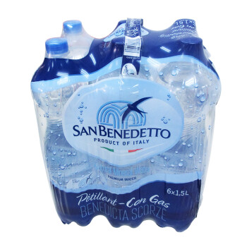 圣碧濤（San Benedetto）意大利進(jìn)口  1.5L*6  氣泡水 （新老包裝交替發(fā)貨）