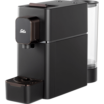 Solis小型意式咖啡机迷你全自动家用办公室胶囊咖啡机1022 （兼容各类胶囊） 黑色