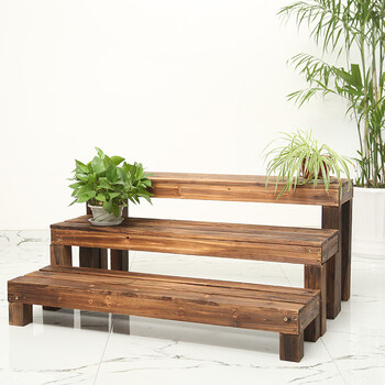 木阶梯式花木园艺盆景花架阳台小花园多层台阶放花盆的花架子120套3