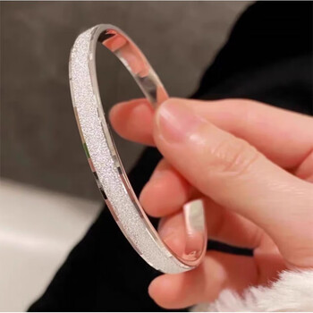 周玉匠足银999爱如初见银手镯女七夕情人节表白银镯子送女友生日礼物