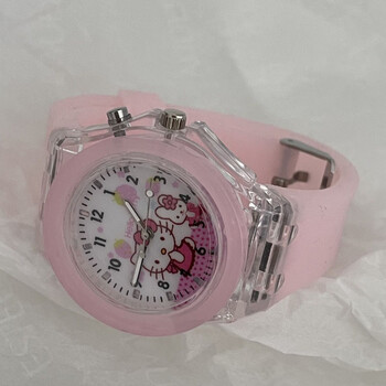 朴里可爱卡通凯蒂猫手表夜光表带学生电子表创意礼物生日闺蜜情侣