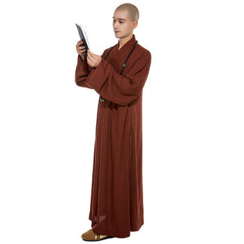 梵林僧服梵林僧服大褂男女春夏韩国麻长褂长袍长衫和尚服僧衣僧袍僧侣