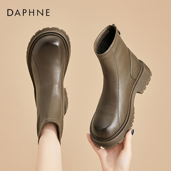 女鞋京东自营专区自营达芙妮马丁靴>达芙妮(daphne)>女士马丁靴>女靴>