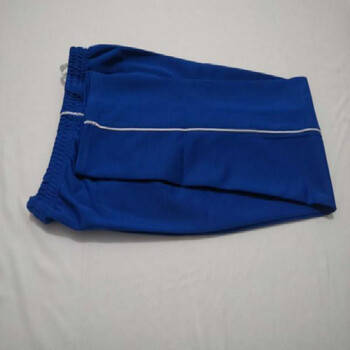 【新品】蓝色校服裤子一条杠直筒校裤宽松浅蓝色中小学生高中生男女