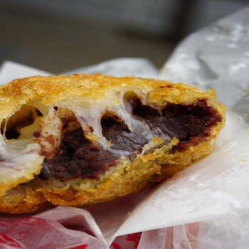 老北京虎坊 桥京天红酒家京天红炸糕软糯炸糕红豆沙零食小吃糕点心