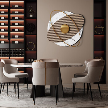 铁艺装饰轻奢现代墙饰家居客厅壁饰餐厅玄关卧室创意艺术壁挂挂件几何