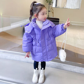 迪士尼女童羽绒棉服冬装2022年新款童装韩版儿童棉衣女孩冬款季加厚