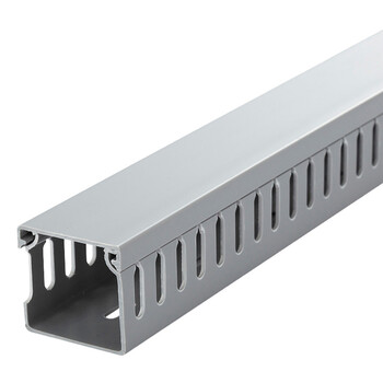 屹选工品 pvc线槽电气控制柜配电箱走线明装开口布线槽电柜线槽u型行