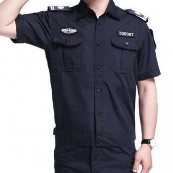 北全夏季保安服物業工作服作訓服套裝執勤訓練服短袖男裝治安制服