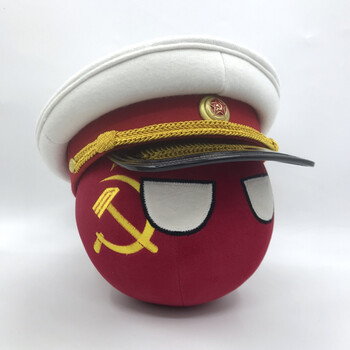 苏联球跳跳球苏联球卫国战争版配政委帽波兰球标准版白色元帅帽20cm
