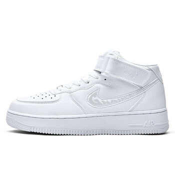 linikerb莆田纯原高帮af1空军系列纯白小麦色nike休闲情侣高帮板鞋男