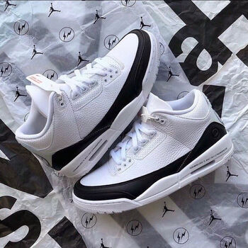 纯原纯原aj3藤原浩黑白男女同款乔3黑水泥北卡蓝火焰红湖人白橙篮球鞋