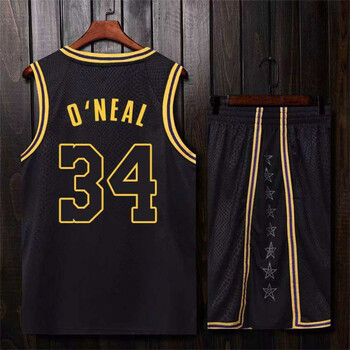 贞南詹姆斯球衣湖人队奥尼尔34号球衣詹姆斯篮球服大码宽松比赛队服印