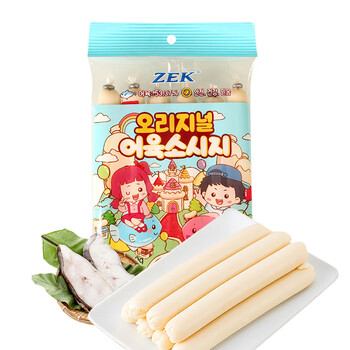 Zek韩国进口 深海鳕鱼肠儿童零食 鱼肉火腿肠 即食早餐 原味90g 原味90g