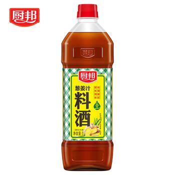厨邦料酒 葱姜汁料酒 传统黄酒酿造精制葱姜料酒 去腥添香1l
