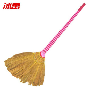 冰禹 BY-275 手工芒草扫帚 学校商超清洁芒花笤帚 间色彩柄芒草扫帚（ 手柄颜色随机发货）