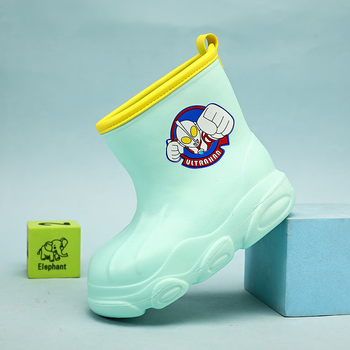 昌祥回力奥特曼儿童雨鞋男童女款防水雨靴短筒防滑轻便学生胶鞋中大童