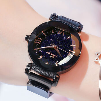 索尔星空手表女表网红手表抖音同款时尚潮流防水2020新款简约学生6083